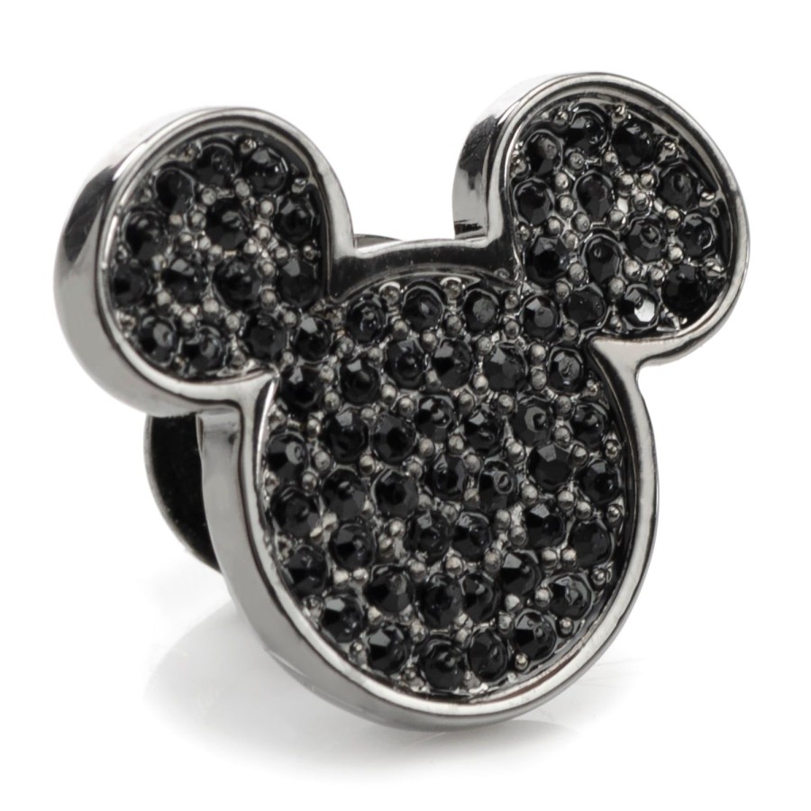 Disney Black Pave Crystal Mickey Mouse Lapel Pin | Lapel Pins