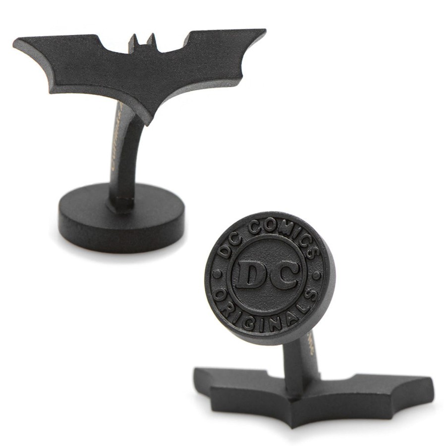 DC Comics Satin Black Dark Knight Cufflinks | Movies & Characters Cufflinks