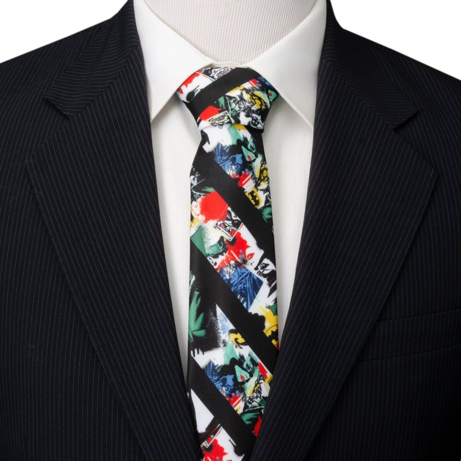 DC Comics Batman Chaos Stripe Men'S Tie | Dc Comics Ties