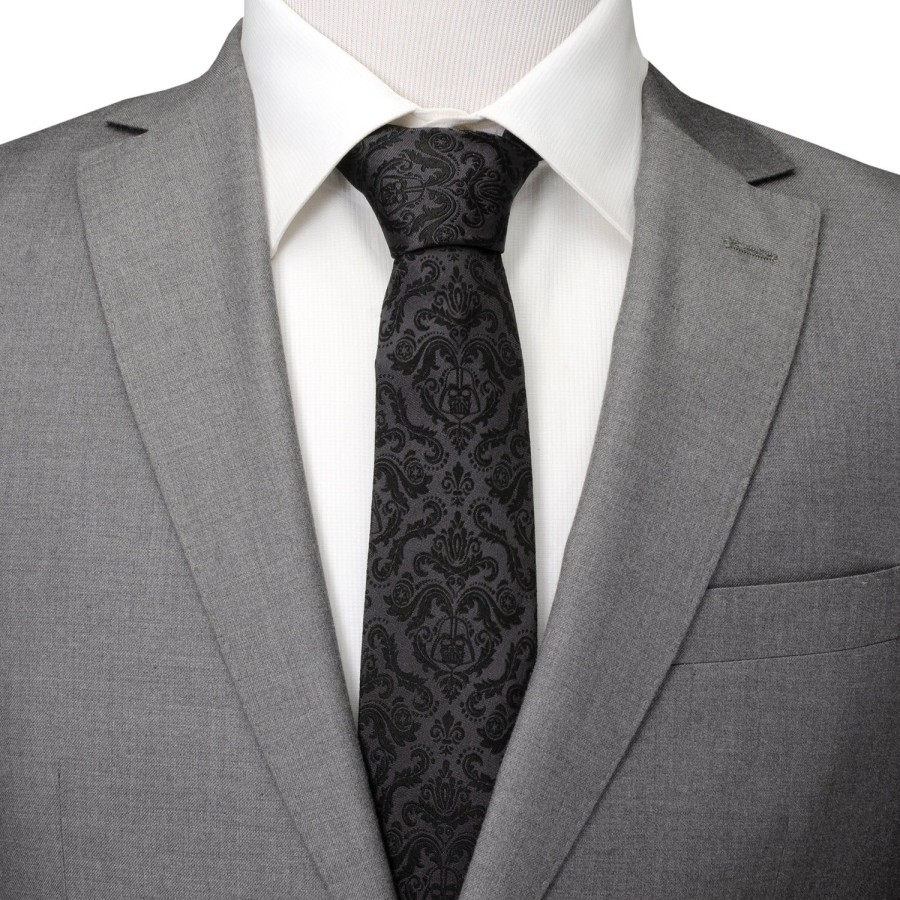 Star Wars Damask Darth Vader Black Men'S Tie | Star Wars Ties