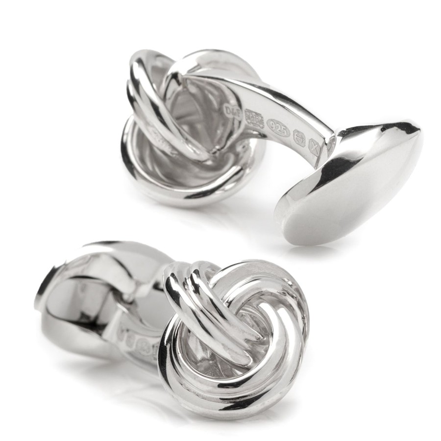 Deakin & Francis Sterling Silver Knot Cufflinks | Classic Cufflinks