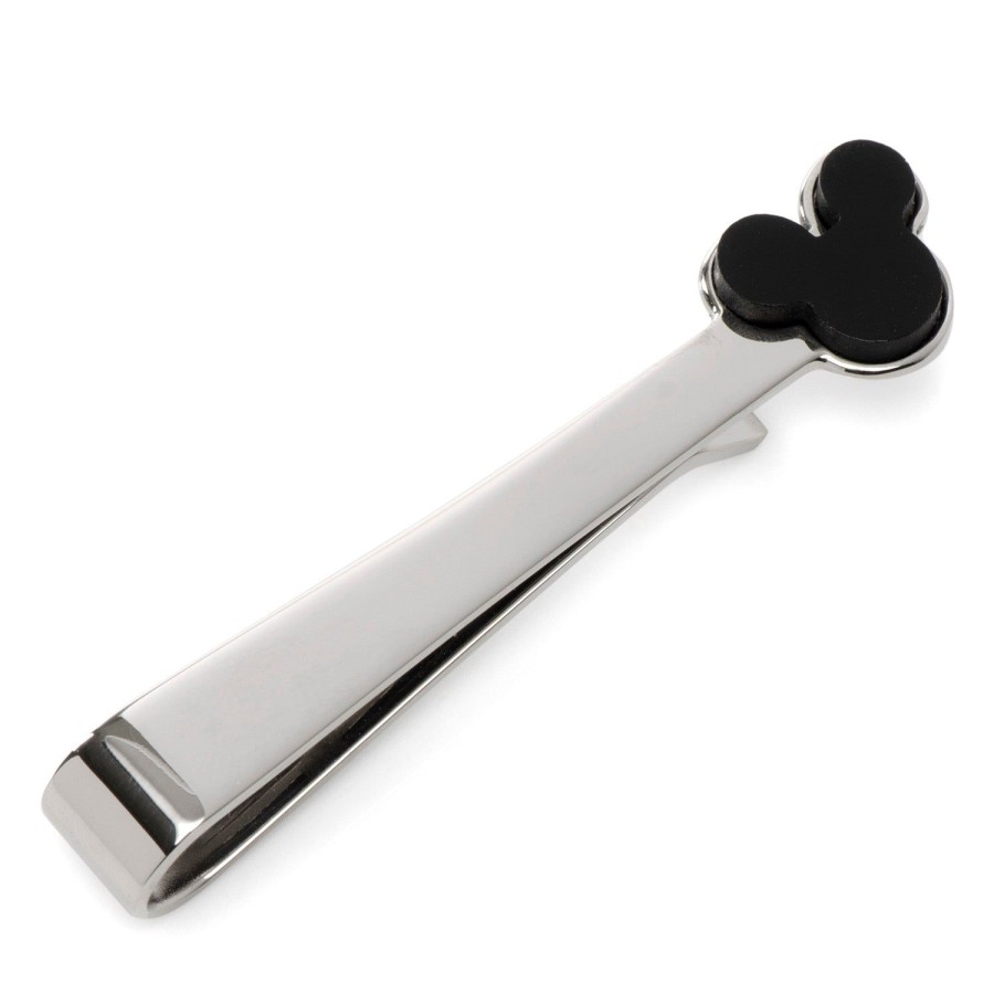 Disney Mickey Mouse Onyx Stainless Steel Tie Bar | Movies & Characters Tie Bars