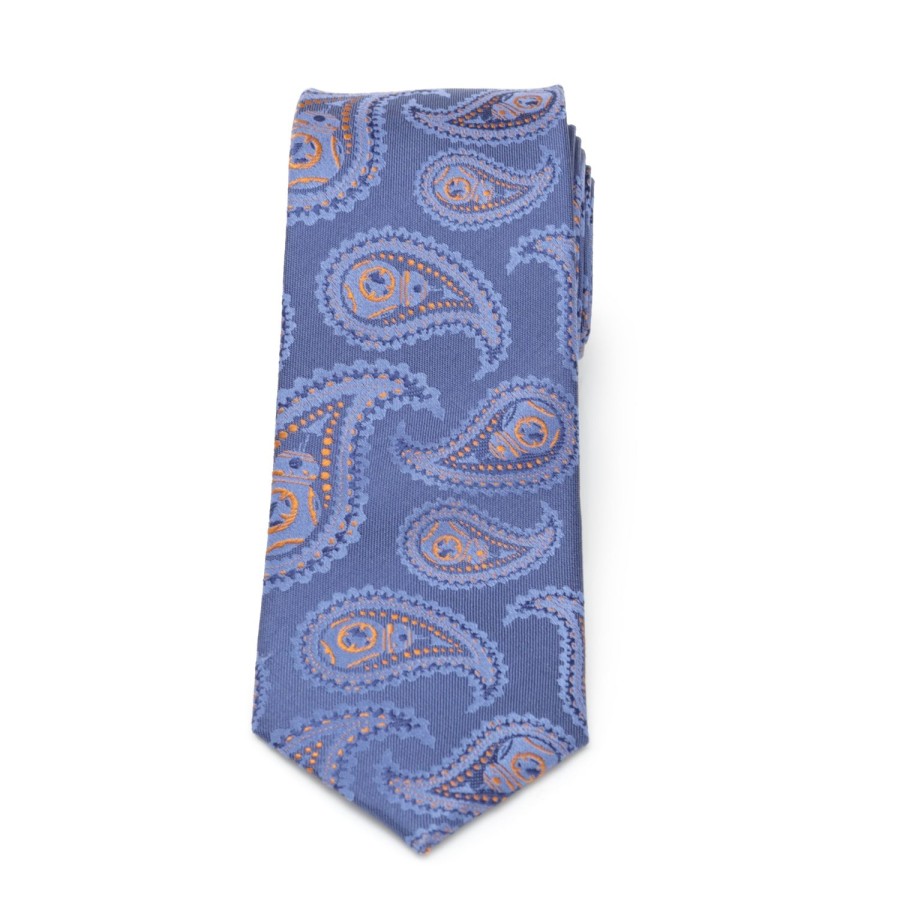 Star Wars Bb-8 Paisley Blue Silk Boy'S Tie | Star Wars Ties