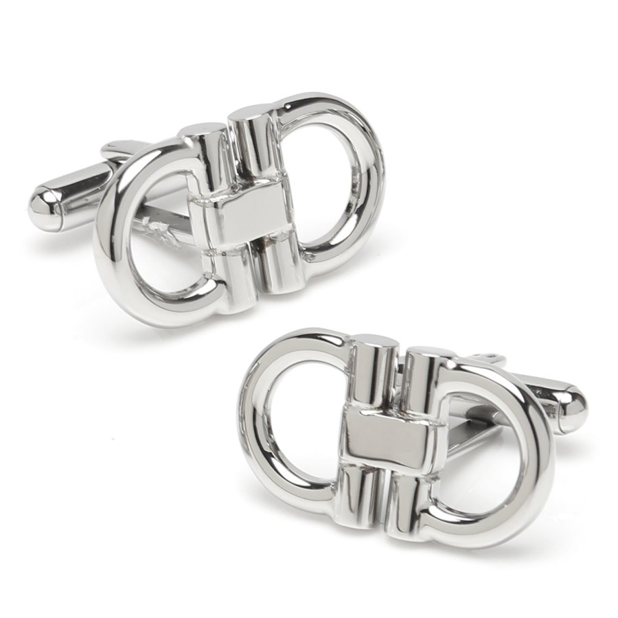 Ox and Bull Trading Co. Horse Bit Stainless Steel Cufflinks | Classic Cufflinks