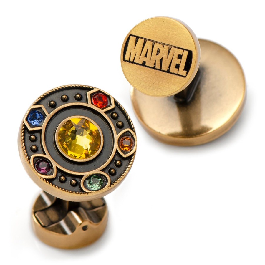 Marvel Infinity Stones Antique Gold Cufflinks | Movies & Characters Cufflinks