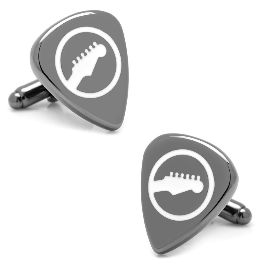 Cufflinks, Inc. Black Guitar Pick Cufflinks | Classic Cufflinks