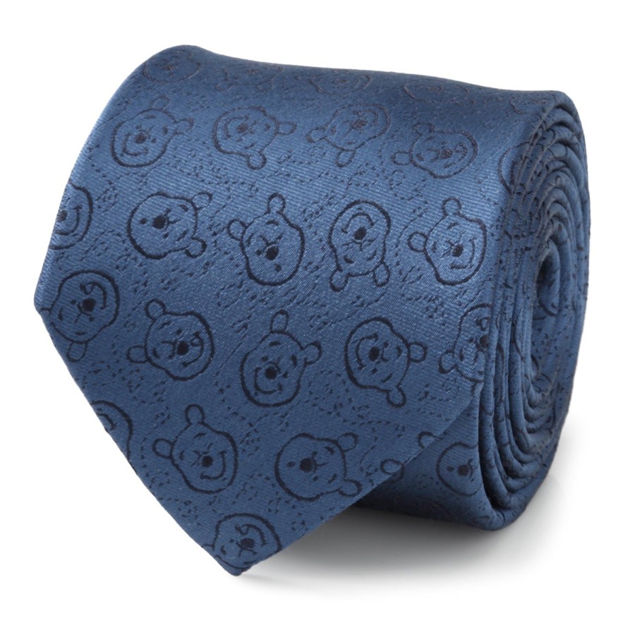 Disney Winnie The Pooh Blue Tonal Men'S Tie | Disney Ties