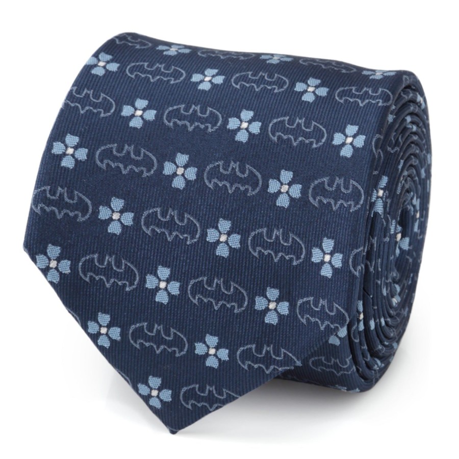 DC Comics Batman Floral Navy Men'S Tie | Dc Comics Ties