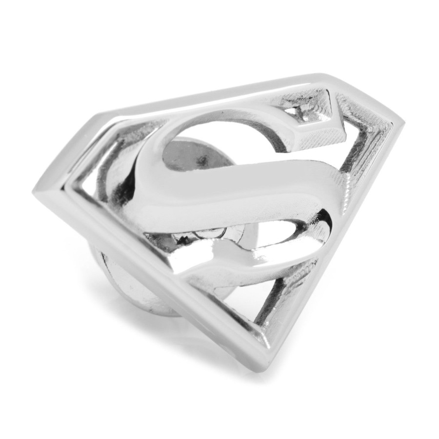 DC Comics Stainless Steel Superman Lapel Pin | Lapel Pins