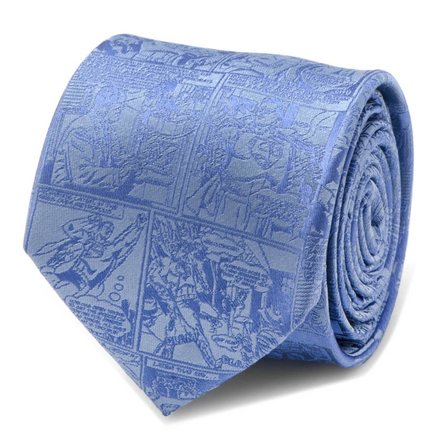 DC Comics Superman Comic Blue Mens Tie | Dc Comics Ties