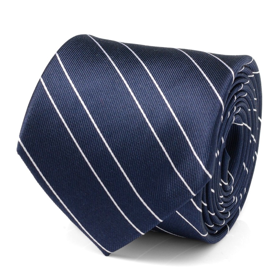 Ox and Bull Trading Co. Classic Navy Stripe Men'S Tie | Classic Ties