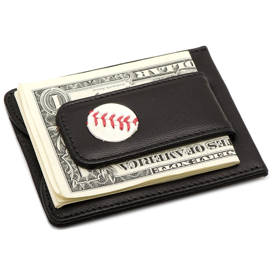 Tokens & Icons Chicago Cubs Game Used Baseball Money Clip Wallet | Leather Goods