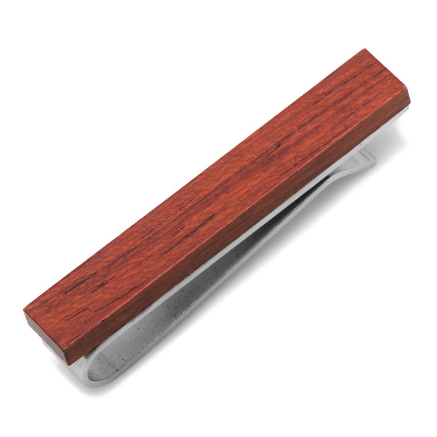 Ox and Bull Trading Co. Rosewood Stainless Steel Tie Bar | Classic Tie Bars