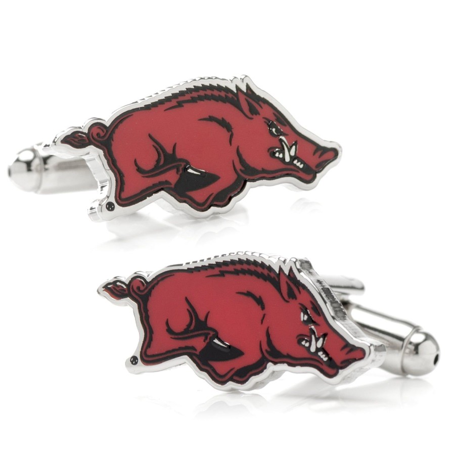 NCAA University Of Arkansas Razorback Cufflinks | Sports Cufflinks