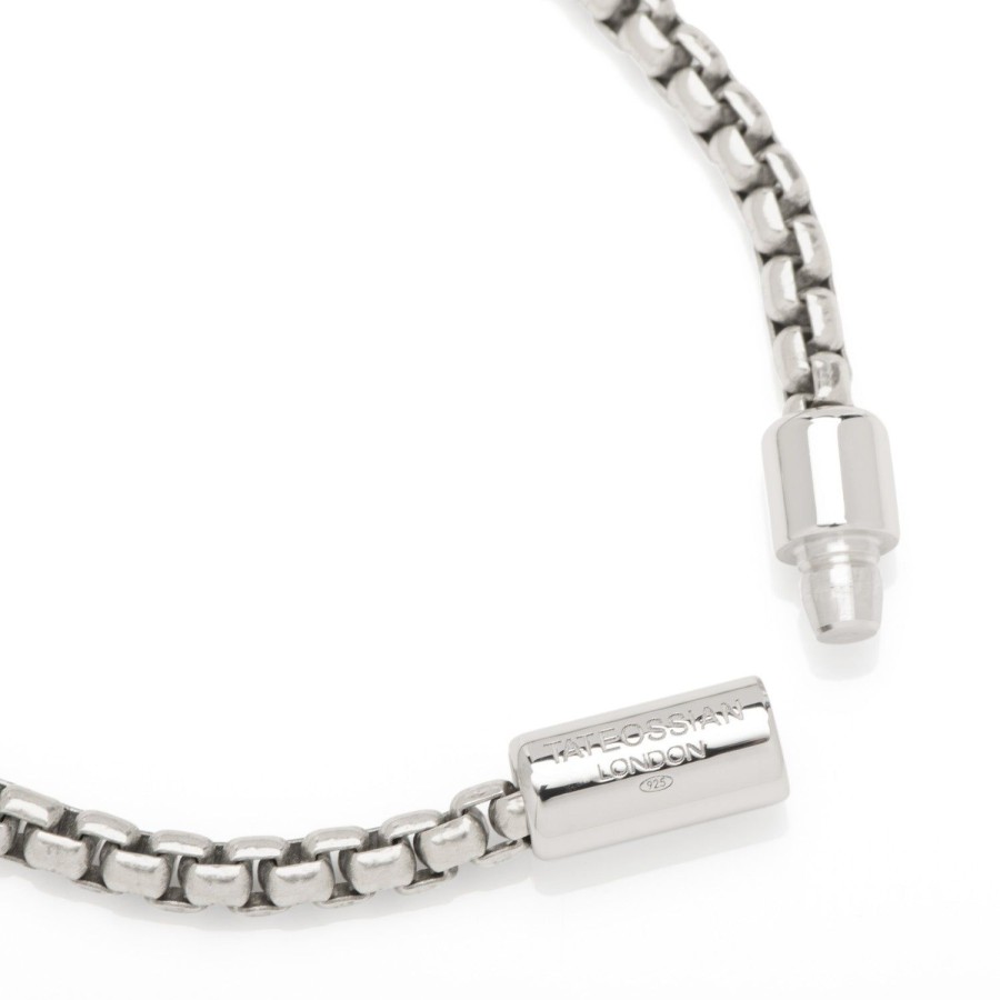 Tateossian Sterling Silver Pop Sleek Bracelet (18Cm) | Bracelets