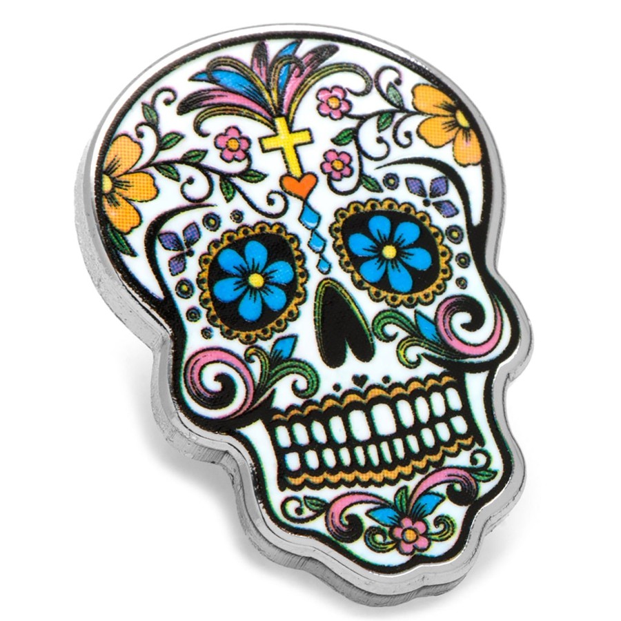 Cufflinks, Inc. Day Of The Dead Skull Lapel Pin | Lapel Pins