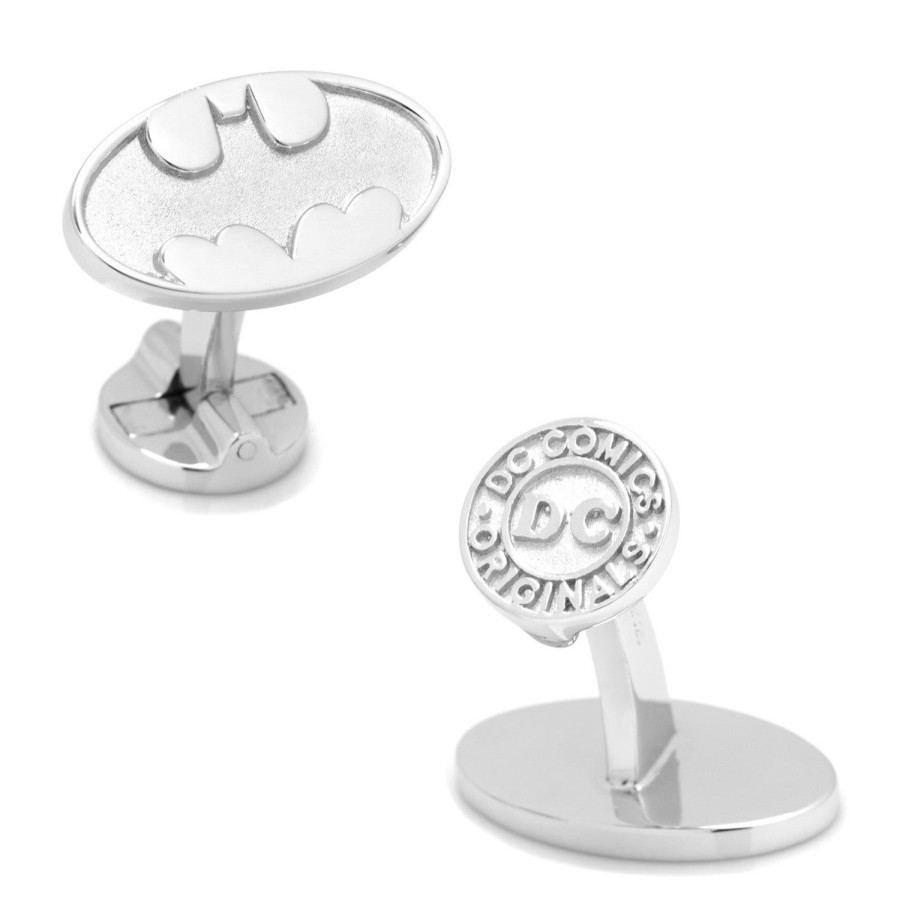 DC Comics Sterling Silver Batman Logo Cufflinks | Movies & Characters Cufflinks