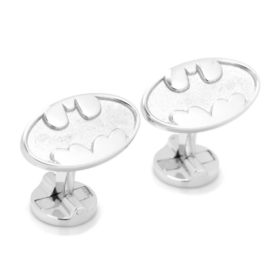 DC Comics Sterling Silver Batman Logo Cufflinks | Movies & Characters Cufflinks