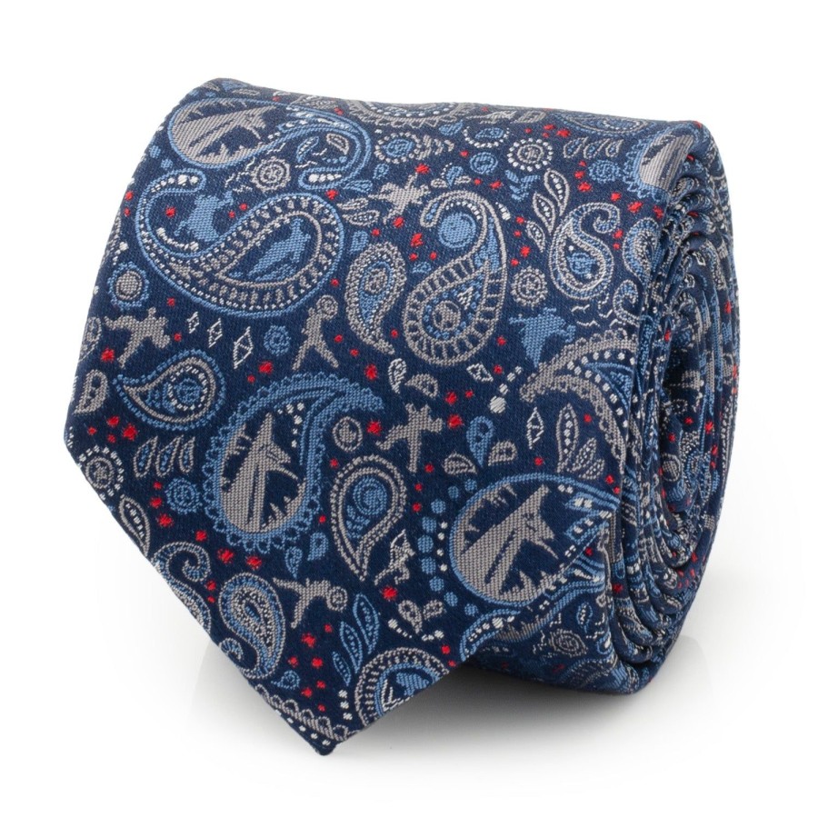 Marvel Avengers Blue Multi Paisley Men'S Tie | Marvel Ties