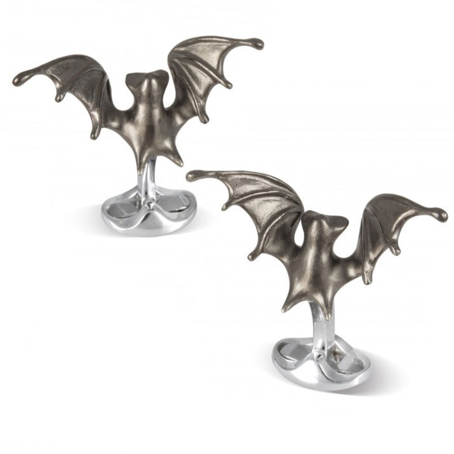 Deakin & Francis Sterling Silver 'Creepy' Bat Cufflinks | Classic Cufflinks