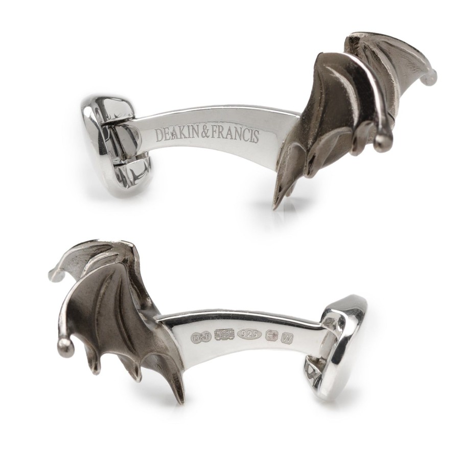 Deakin & Francis Sterling Silver 'Creepy' Bat Cufflinks | Classic Cufflinks