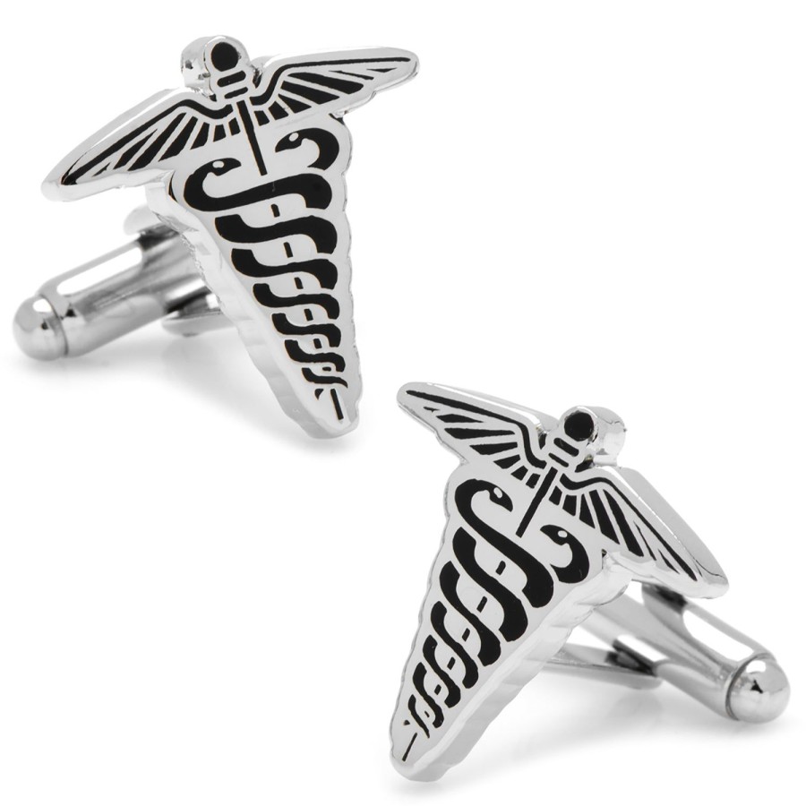 Cufflinks, Inc. Caduceus Cufflinks | Classic Cufflinks