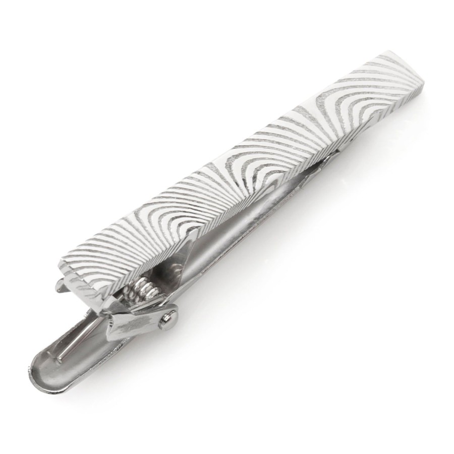 Ox and Bull Trading Co. Damascus Stainless Steel Tie Clip | Classic Tie Bars