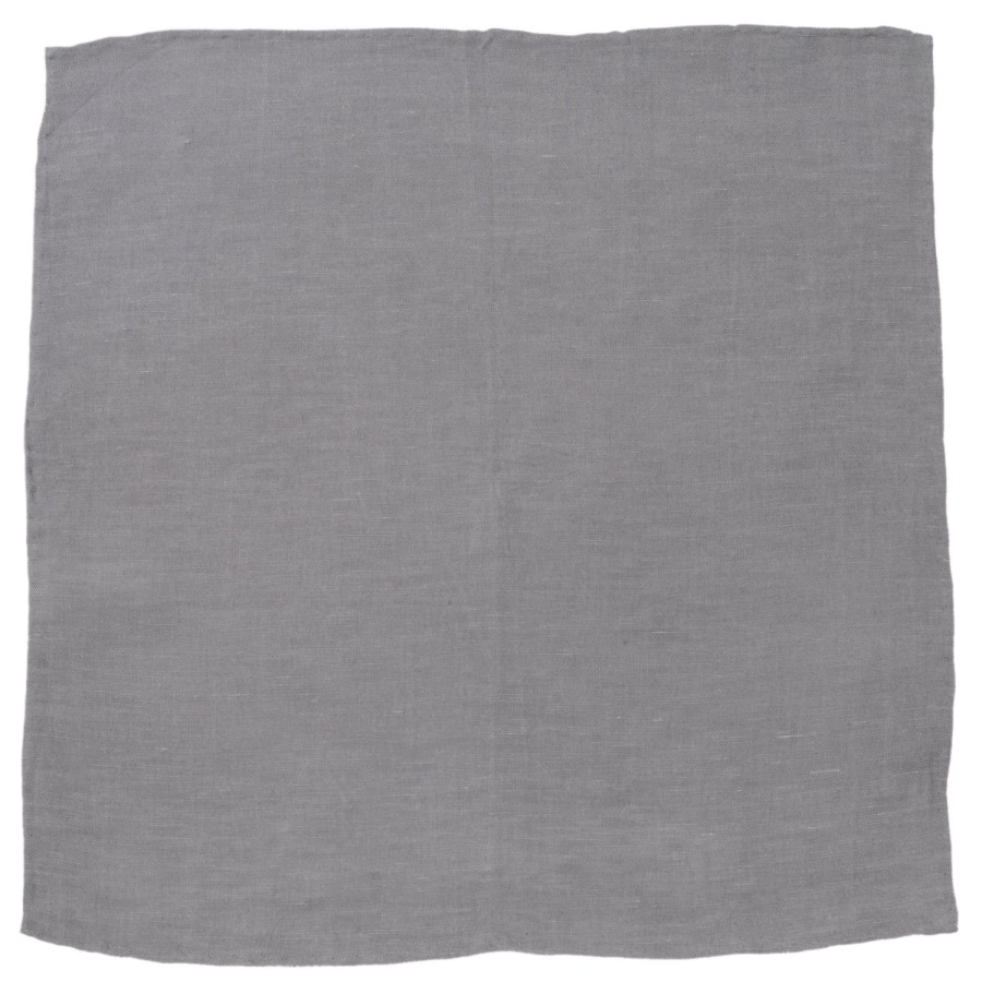 Ox and Bull Trading Co. Gray Linen Pocket Square | Pocket Squares