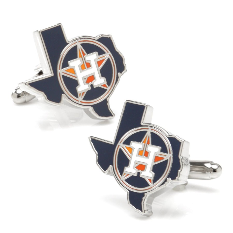 MLB Houston Astros State Shaped Cufflinks | Sports Cufflinks