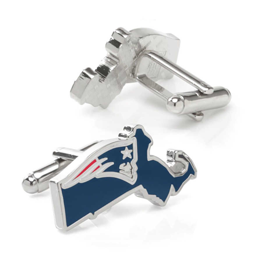 NFL New England Patriots State Shaped Cufflinks | Sports Cufflinks