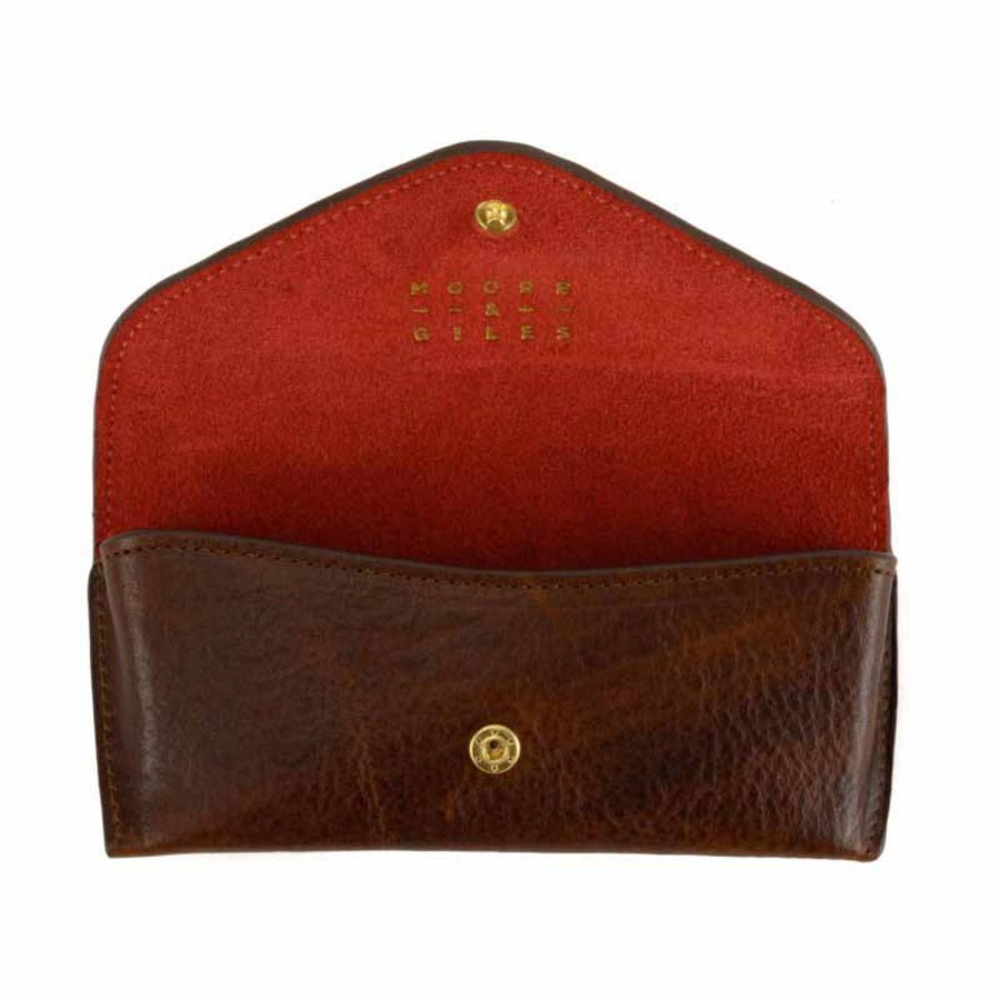 Moore & Giles Eyeglass Case In Red | Leather Goods