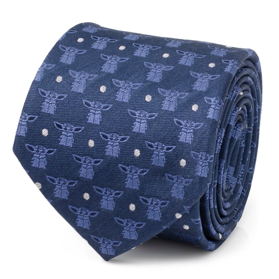 Star Wars Grogu Navy Blue Men'S Tie | Star Wars Ties