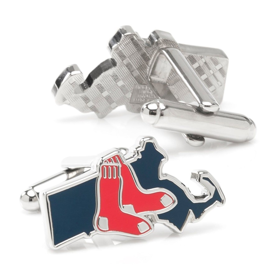 MLB Boston Red Sox State Shaped Cufflinks | Sports Cufflinks