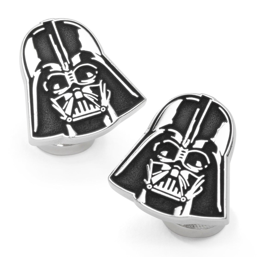 Star Wars Recessed Matte Darth Vader Head Cufflinks | Movies & Characters Cufflinks