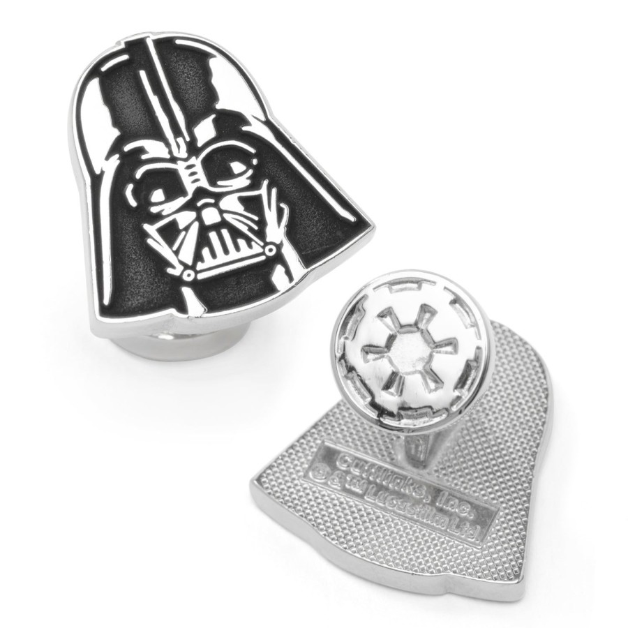 Star Wars Recessed Matte Darth Vader Head Cufflinks | Movies & Characters Cufflinks