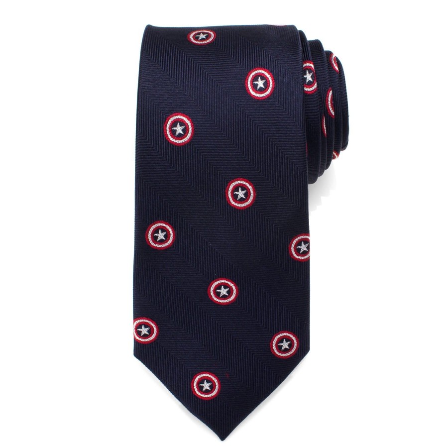 Marvel Captain America Navy Tie | Marvel Ties