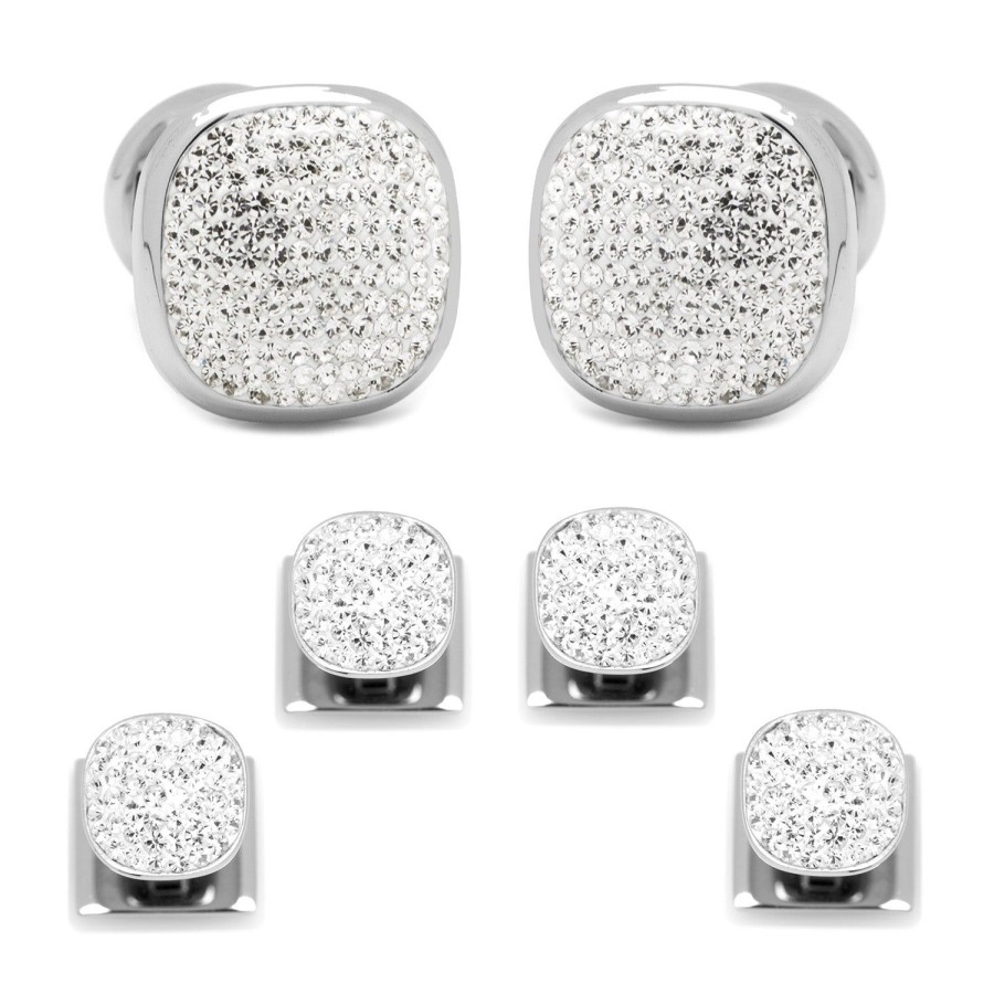 Ox and Bull Trading Co. White Pave Crystal Stud Set | Stud Sets