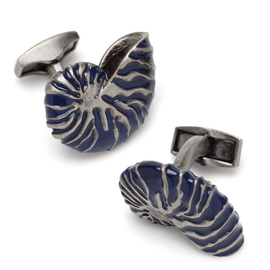 Tateossian Nautilus Shell Cufflinks | Classic Cufflinks