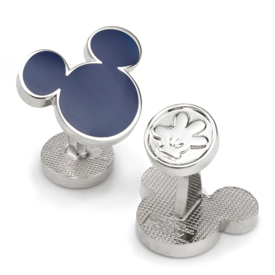 Disney Mickey Mouse Silhouette Blue Cufflinks | Movies & Characters Cufflinks