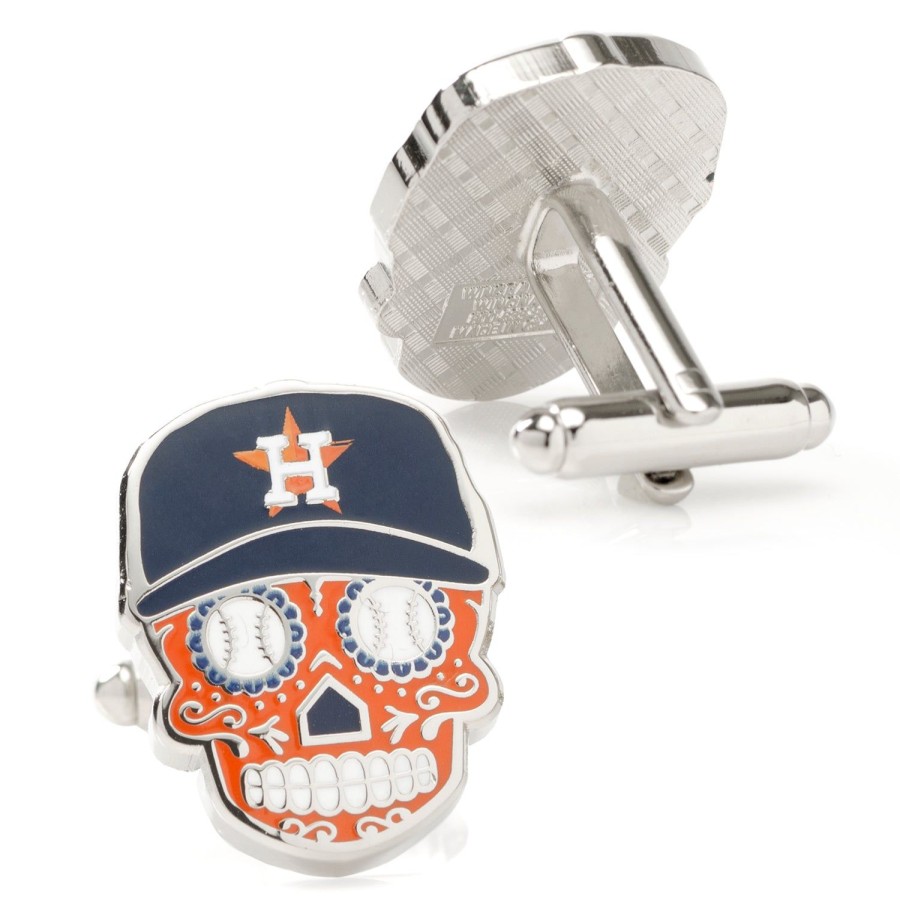 MLB Houston Astros Sugar Skull Cufflinks | Sports Cufflinks