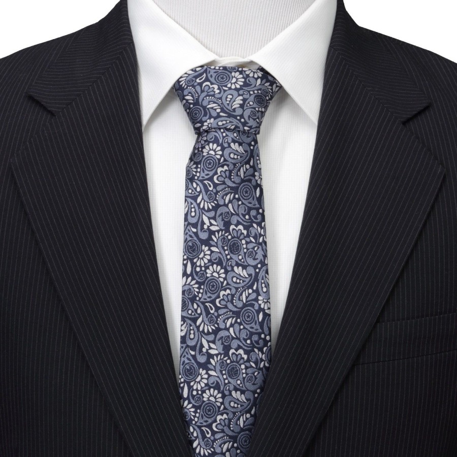 Marvel Avengers Paisley Icons Navy Men'S Tie | Marvel Ties