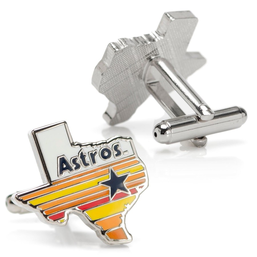 MLB Houston Astros Tequila Sunrise Cufflinks | Sports Cufflinks