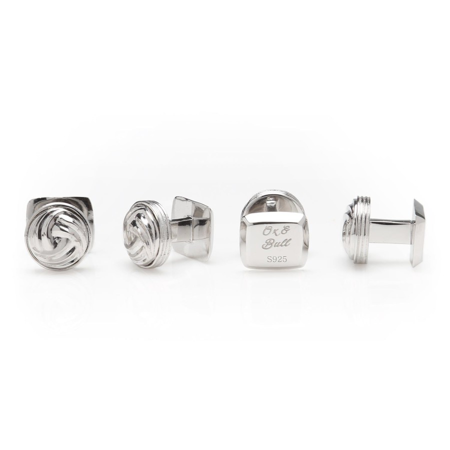 Ox and Bull Trading Co. Modern Knot Sterling Silver Studs | Stud Sets