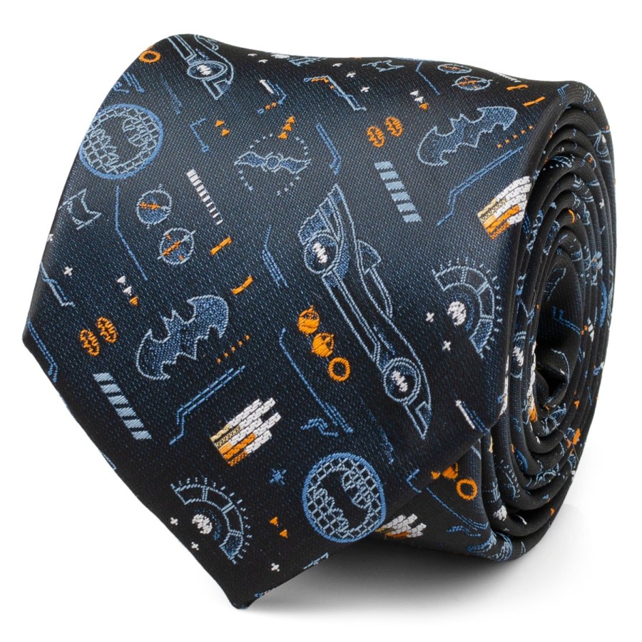 DC Comics Batman Batmobile Black Men'S Tie | Dc Comics Ties