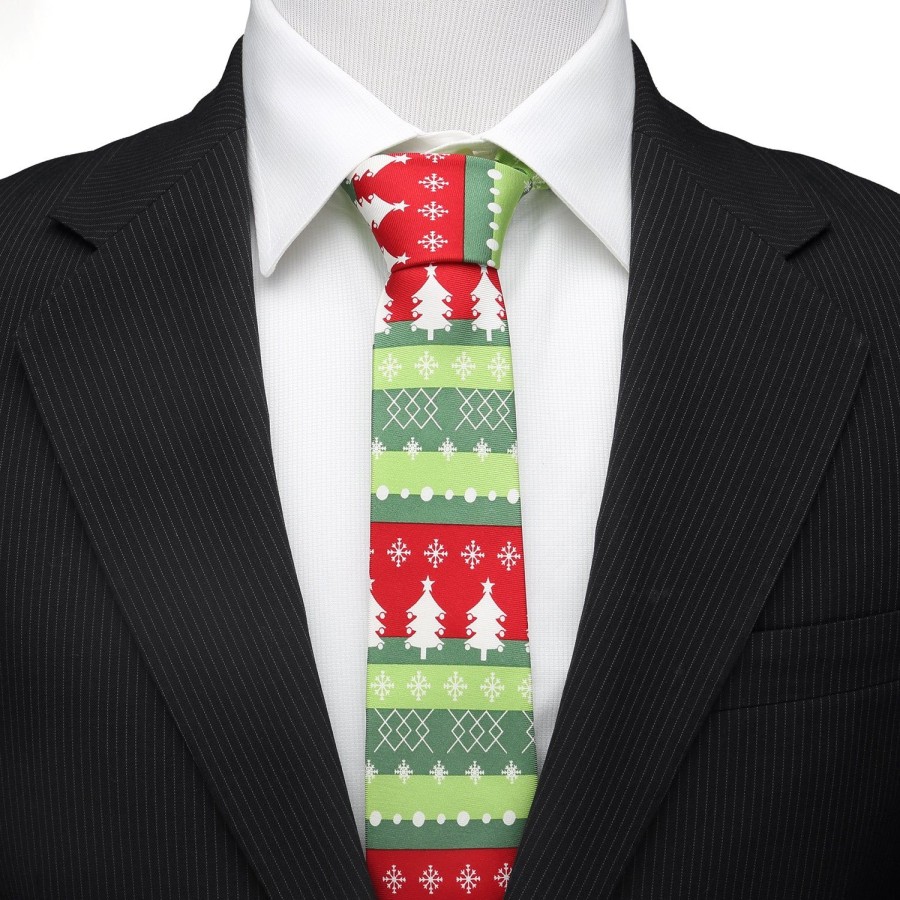 Cufflinks, Inc. Christmas Tree Men'S Tie | Classic Ties