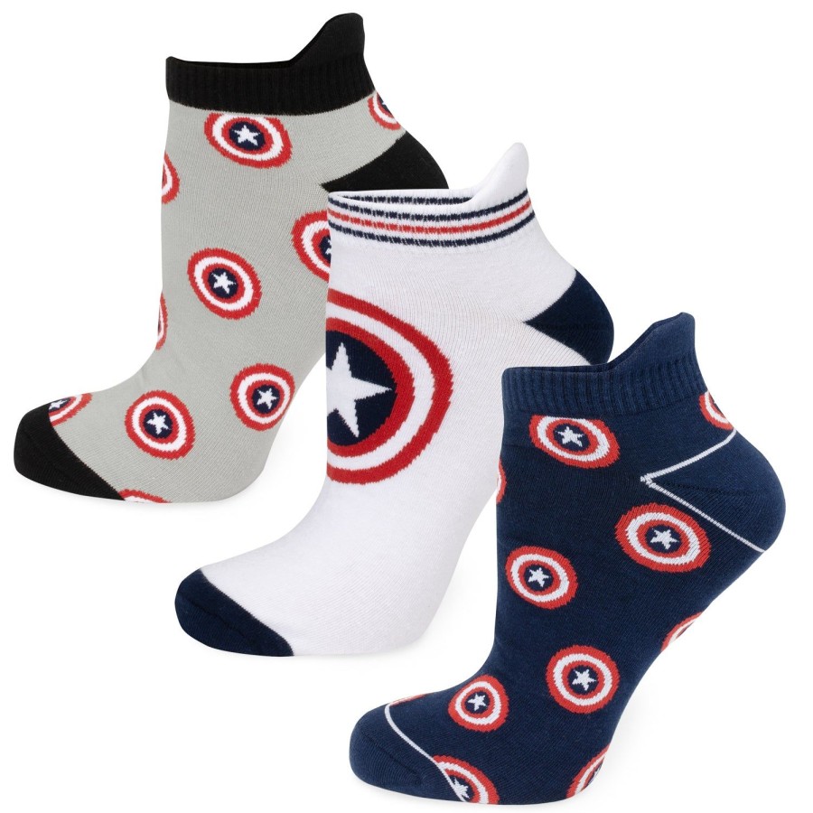 Marvel Captain America Ankle Socks 3 Pack | Socks