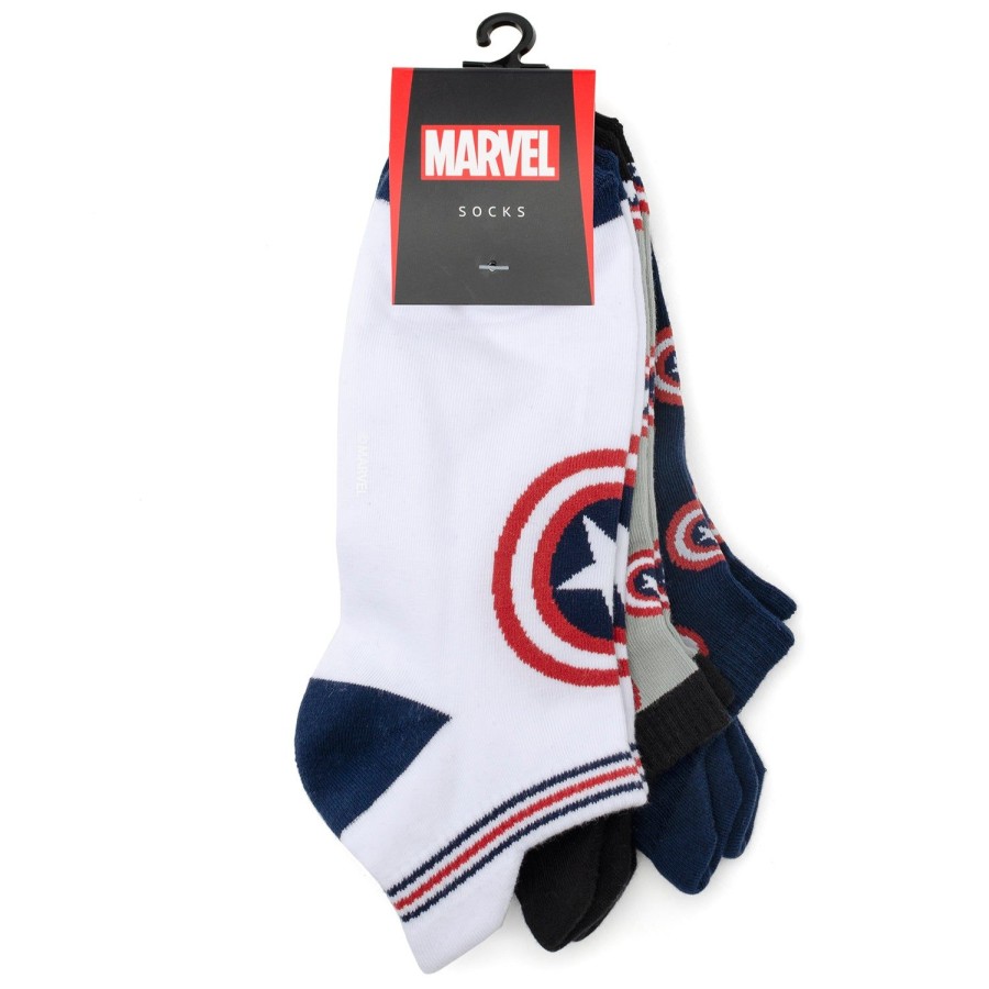 Marvel Captain America Ankle Socks 3 Pack | Socks