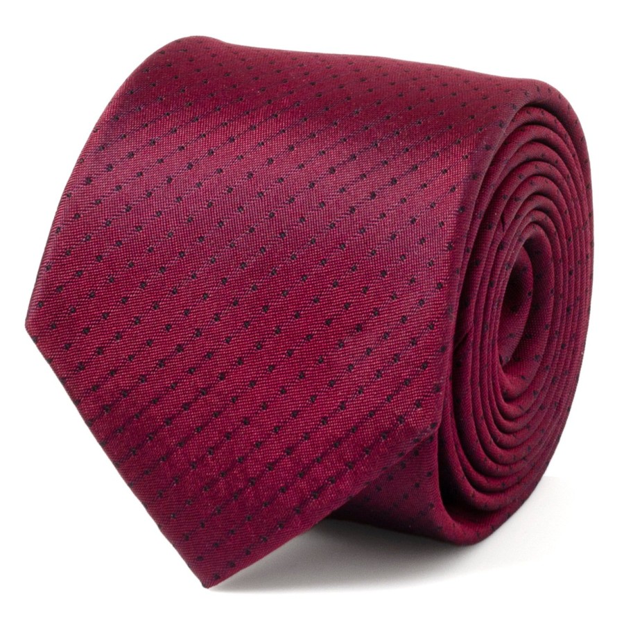 Ox and Bull Trading Co. Red Pin Dot Men'S Tie | Classic Ties