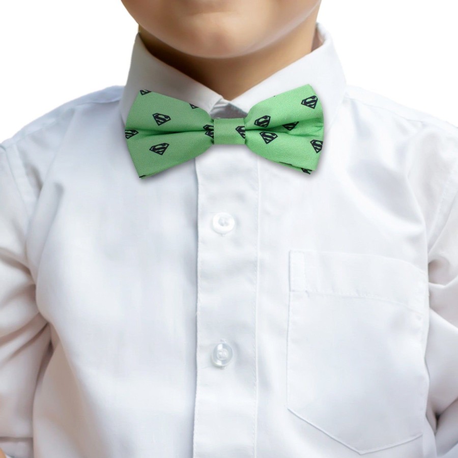 DC Comics Superman Green Boys' Silk Bow Tie | Dc Comics Ties