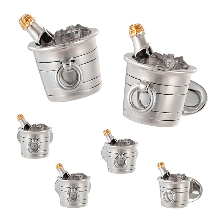 Jan Leslie Sterling Silver Champagne Bucket Stud Set | Stud Sets